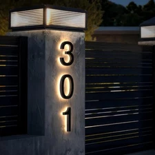 Custom Illuminated Address Number ,LED Backlit House Number,Housewarming Gift