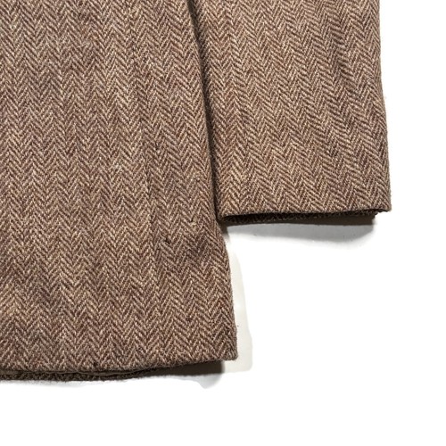 Giacca cappotto sportivo blazer tweed Harris uomo 38R marrone lana spina di pesce - Foto 16 di 18