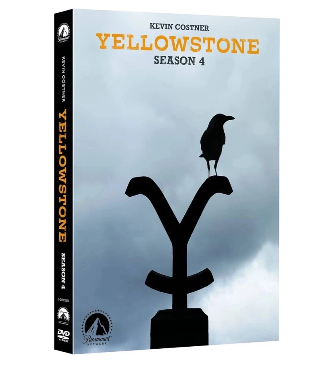 Yellowstone: Season 4 DVD front cover, 5-disc set, factory sealed