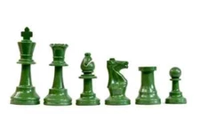 Wholesale Chess Staunton Colored Chess Pieces (Army Green)