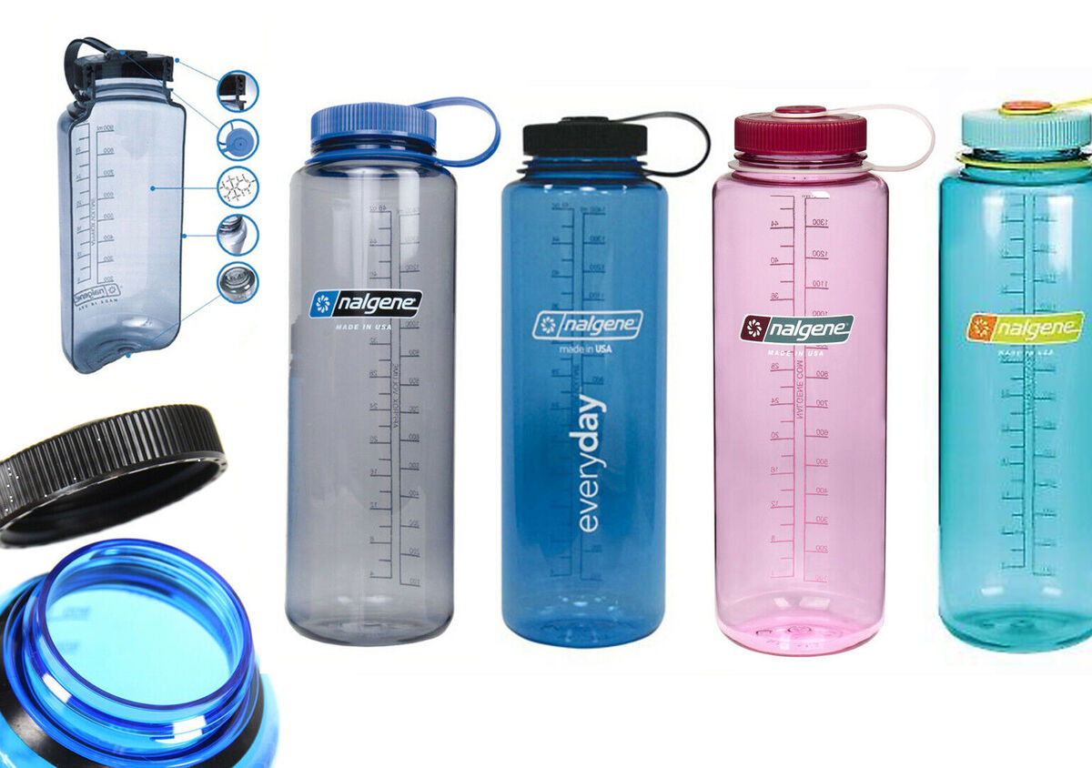 NALGENE SILO Everyday Trinkflasche 1,5 L BPA frei Weithals Wasser Sport  Flasche