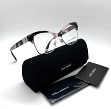 DOLCE & GABBANA DG 3272 3120 Women Eyeglasses Frame 52-17-140 mm Grey Marble