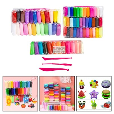 Air Dry Knete Set 12x bunte Packungen für pädagogisches und kreatives Spielen