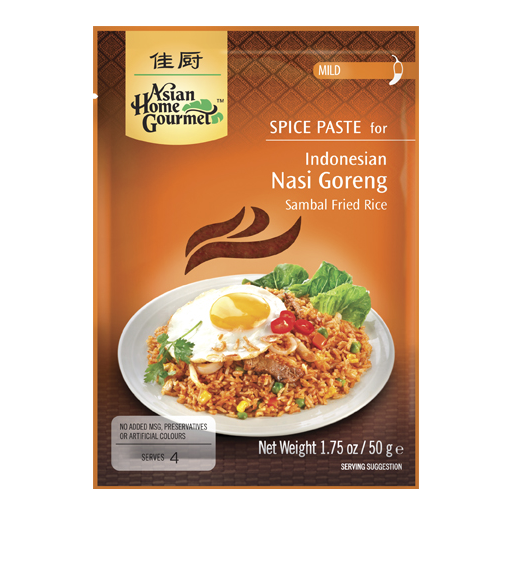 Asian Home Gourmet WüRzpaste FüR Indonesisches Nasi Goreng Reisgericht 50G, Mild-image