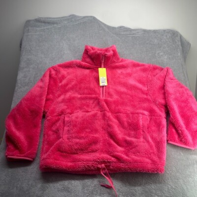 Women's High Pile Fleece 1/2 Zip Pull Over All in Motion Vibrant