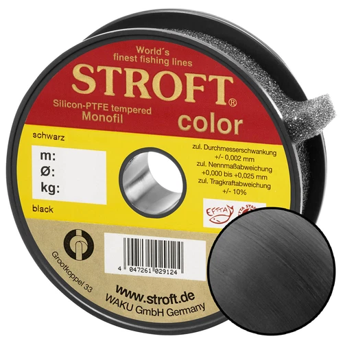 STROFT color monofilament fishing line black nylon 25m-5000m 0.13mm-0.5mm