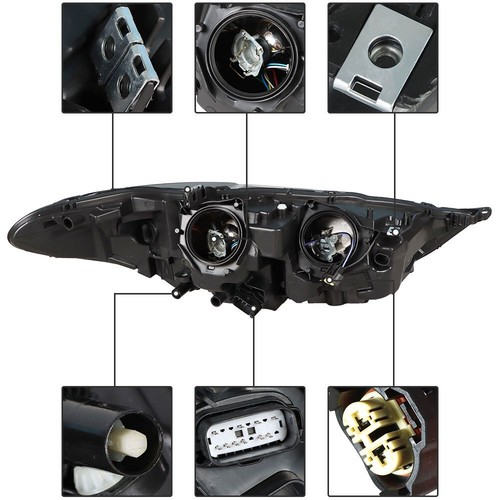 Faro halógeno para Ford Fusion 2017-2019 lado izquierdo cromado - Imagen 7 de 9