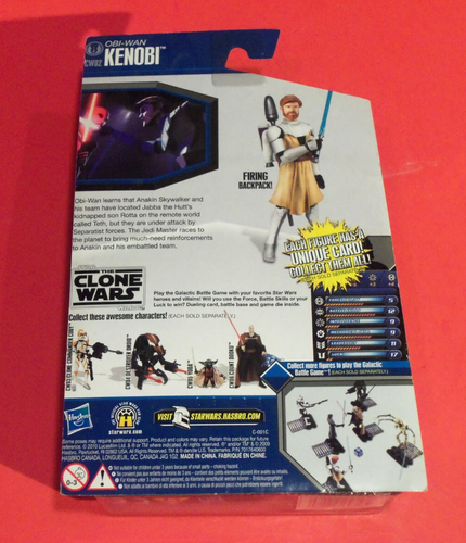 STAR WARS HASBRO -NEW ACTION FIGURE- CW02 OBI-WAN KENOBI - THE CLONE WARS - Picture 3 of 3