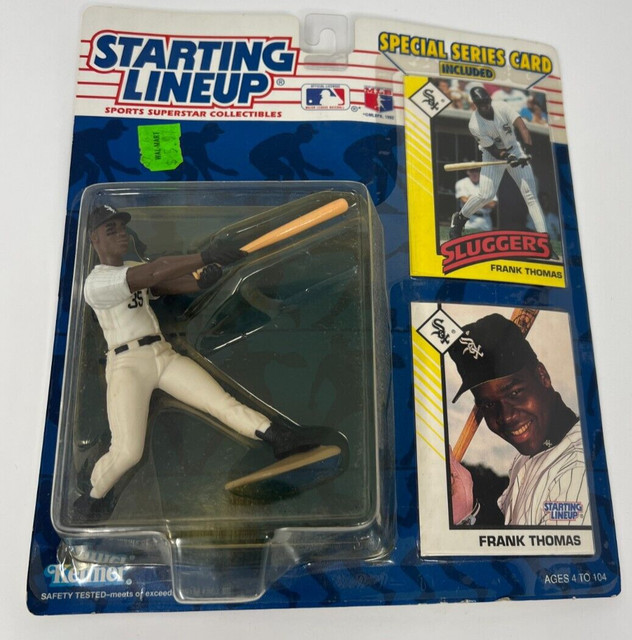 1993 Kenner Starting Lineup Frank Thomas Chicago White Sox and Trading Card