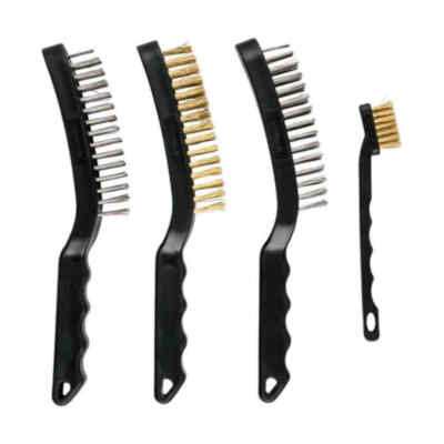 #ad PARKSIDE 4 Teilig Drahtbürsten Set 3x 20mm 1x 15mm Motorbürste Rost Lack Schutz EUR 14.90