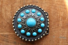 Western Style Belt Buckle will accept 1 1/2" wide belt