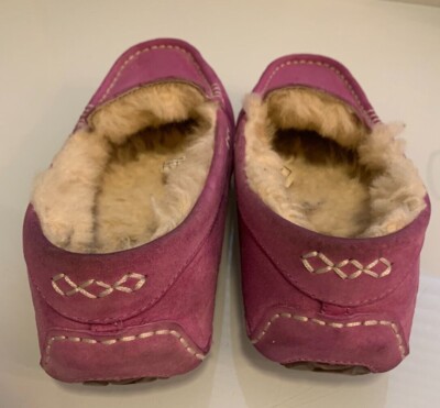 UGG Australia Ansley Suede Moccasin Pink Women's Size 6 S/N 3312