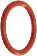 206 Silicone O-Ring, 70A Durometer, Red, 1/2" ID, 3/4" OD, 1/8" Width (Pack of