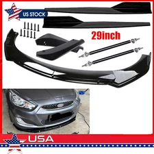 For Hyundai Accent Front Bumper /Lip Splitter Spoiler Body Kit Side Skirt