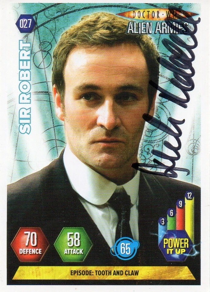 Derek Riddell Autograph - Signed 3.5x2.5 Doctor Who Trading Card - Image 1 of 1