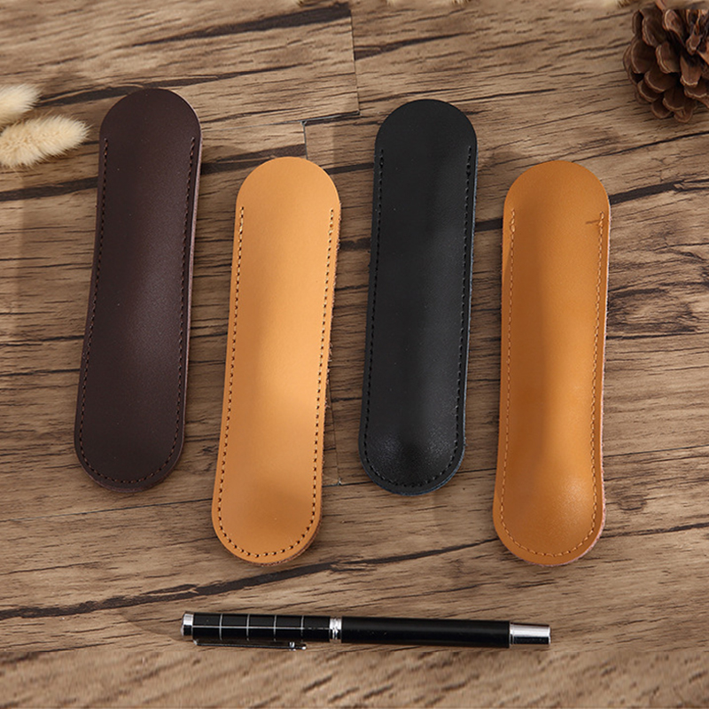 Smooth Leather Pen Case / Pen Sleeve / Pen Slip – Extra Soft - 4