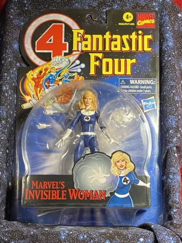 "Figura de acción retro de mujer invisible de 6"" de Marvel Legends"