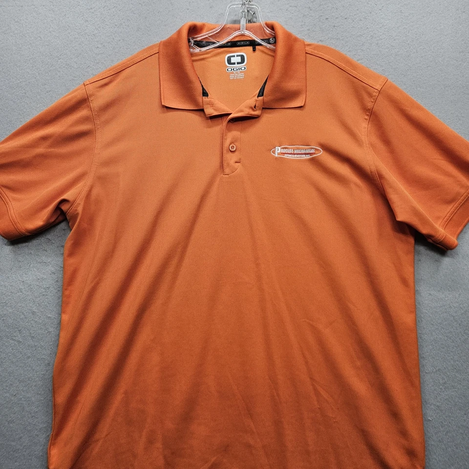 Polo Ogio XL Orange Process Mechanical Piping & Erection Inc S/S para hombre Foto 2 de 4
