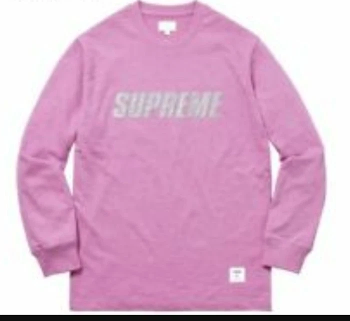 Chemise Supreme F/W 17 3M Reflective L/S magenta