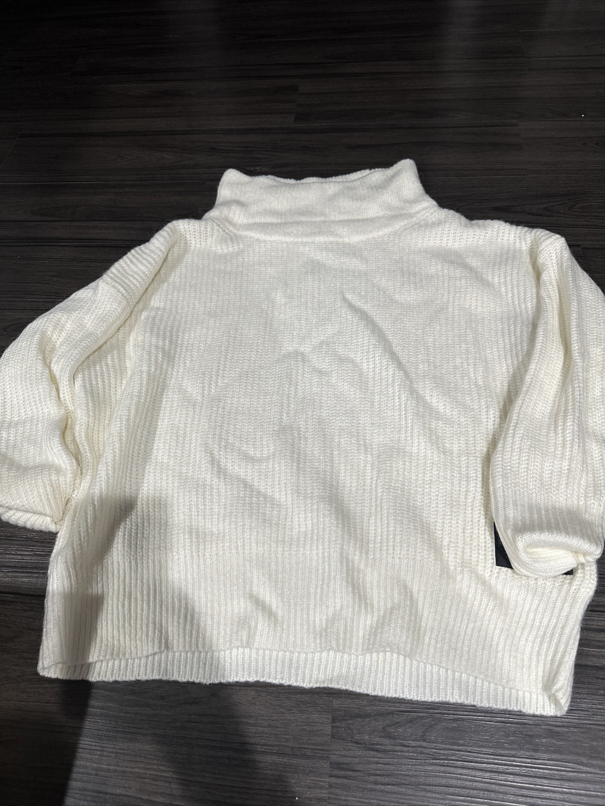 Calvin Klein Turtleneck Knit Pullover Sweater Women’s Size Large Ivory
