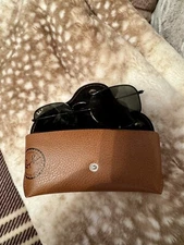 Ray-Ban HEXAGONAL FLAT LENSES in Polished Black - Polarized