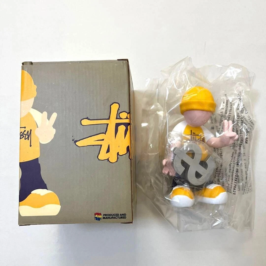 STUSSY Medicom Toy Collab PAP P.A.P Peace Prosperity Customade Figure Yellow Box
