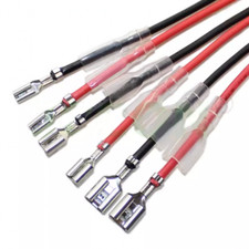 20CM 2.8/4.8/6.3mm Plug Spring Terminals Wire Connector Insert Spade With Case