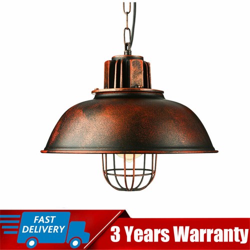 Vintage Pendant Light Industrial Rustic Farmhouse Hanging Ceiling Lamp Fixture - Picture 2 of 14