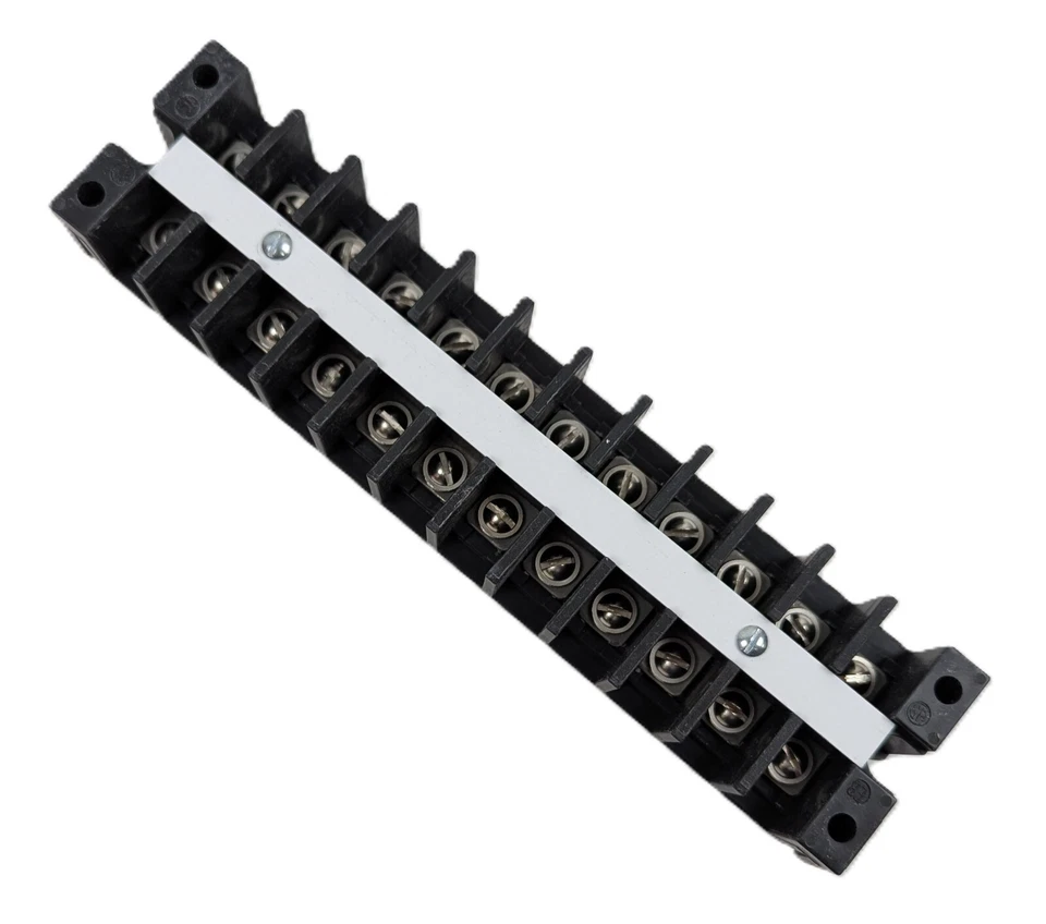5 GE EB25B12 Terminal Block with Barrier 12 Position 0.63" Spacing 600V 30A NEW - Image 4 of 4