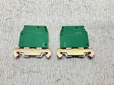 Cabur TE4/D-TE4/0 Green Yellow Wire Terminal TE4D-TE40 Lot of 2 (TSC)