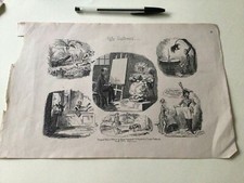 George Cruikshank British Illustrator 1835 Sketch Book Page Ref 51408