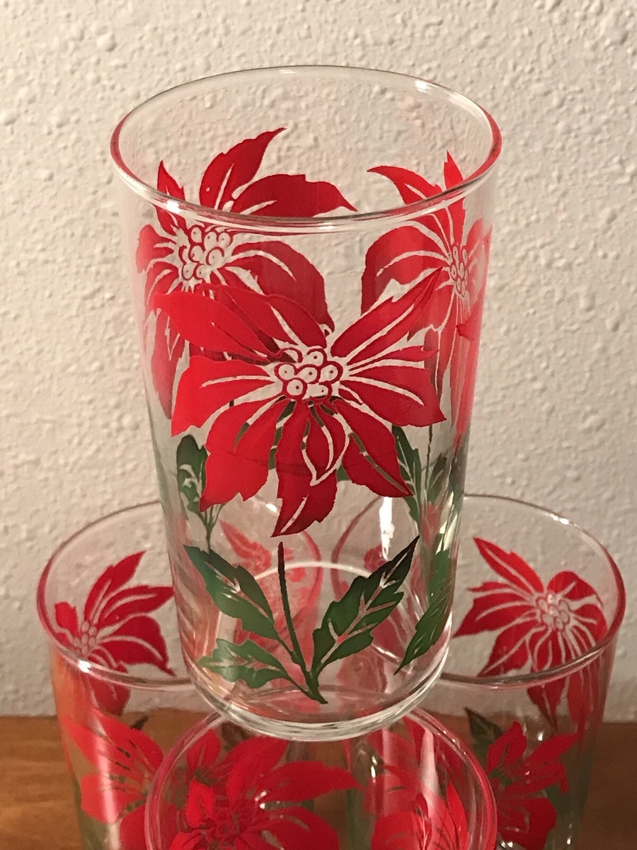 Navidad En Cada Sorbo: Juego De 4 Vasos Libbey 12oz Con árbol Navideño (Hecho En EE. UU.)