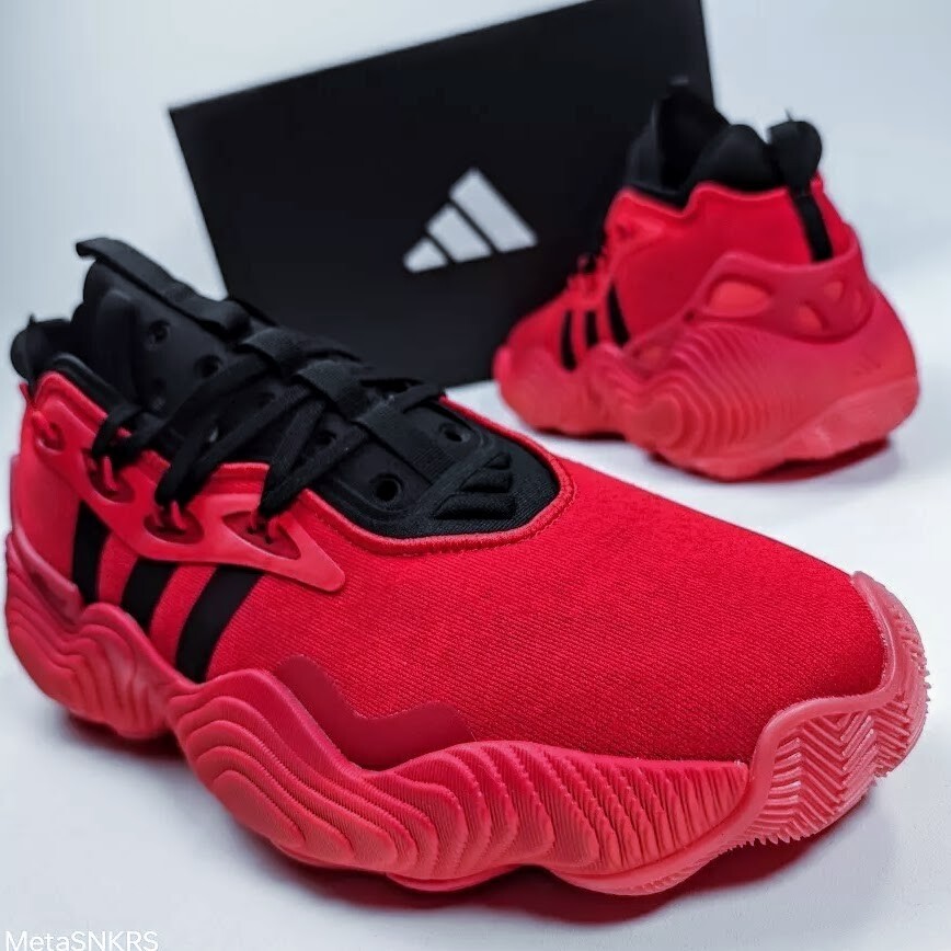 Adidas   13 US Men Red Black Basketball Rare Lifestyle Trae Young 3   IE9361 New