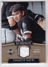 TADAHITO IGUCHI 2005 Upper Deck Portraits Gold Jerseys #92 RC #'d 02/15