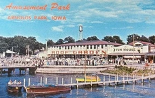 Amusement Park  Arnold's Park IA Iowa Fridge Magnet