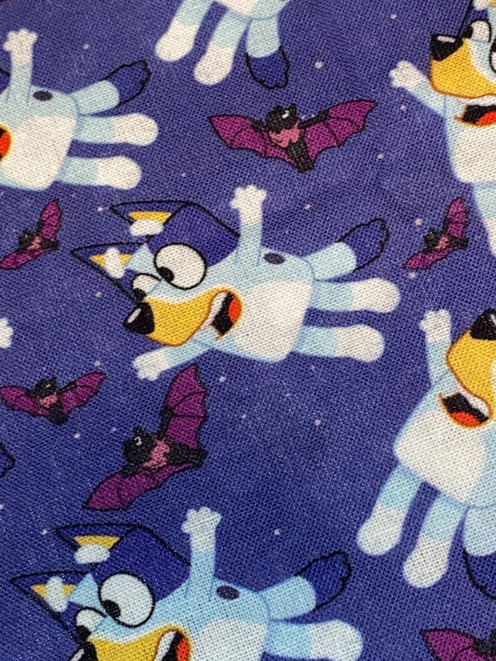 1/2 Yard BLUEY HALLOWEEN 100% Cotton Fabric 18" X 44" NEW (7.5) Limited - Image 3 of 3