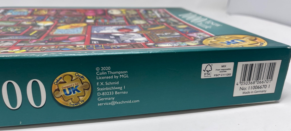Puzzle FX Schmid 1000 Pezzi "La Scatola Rossa" Di Colin Thompson - 2020 - Ottime Condizioni