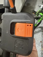 Orange — Worx WG779 , WG743, WG 751 Safety / Starter Key,  3D Printed,  Orange
