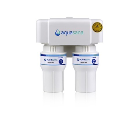 Aquasana Under Sink Water Filter | 2-Stage Filtration | 2-Stage, No Faucet