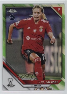 2021 Chrome UEFA Women's Champions League 30/99 Cloe Lacasse Cloé Rookie RC 1o2