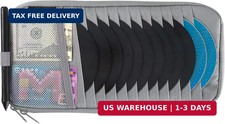 alavisxf xx Car CD Holder, DVD Vehicle Visor Storage Organizer, Large Capacity C