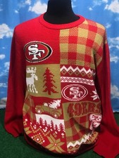 San Francisco 49ers Ugly Sweatshirt Sweater Christmas NFL Team Apparel XL 12 S15