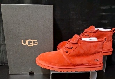   RARE COLOR Red Suede Leather Ugg Boots Size 12  