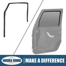 Passenger Front Door Glass Run Channel Weatherstrip For 07-18 Jeep Wrangler JK