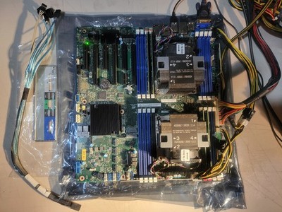 Intel S2600STBR Server Motherboard with Dual Xeon Silver 4215 CPU and 64GB RAM 