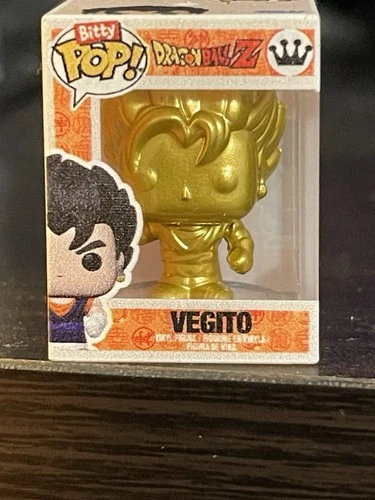 Funko Bitty Pop Mini Figure DBZ Dragon Ball Z 1/24 Ultra Rare Gold Vegito Chase