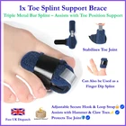 Toe Fixing Splint Straighten Brace Adjustable Fracture  Toe Splint Corrector