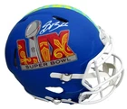 Saquon Barkley Signed Full Size Blue SB LIX Logo Authentic Helmet Eagles PSA/DNA