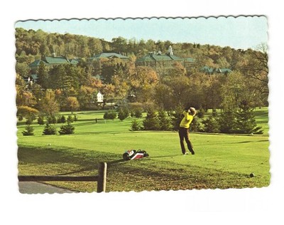 Colgate University's Seven Oaks Golf Course Hamilton NY VTG postcard UNP