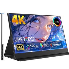 UPERFECT 13.3" 4K OLED Portable Monitor 3840x2160 Gaming Screen for PS Xbox